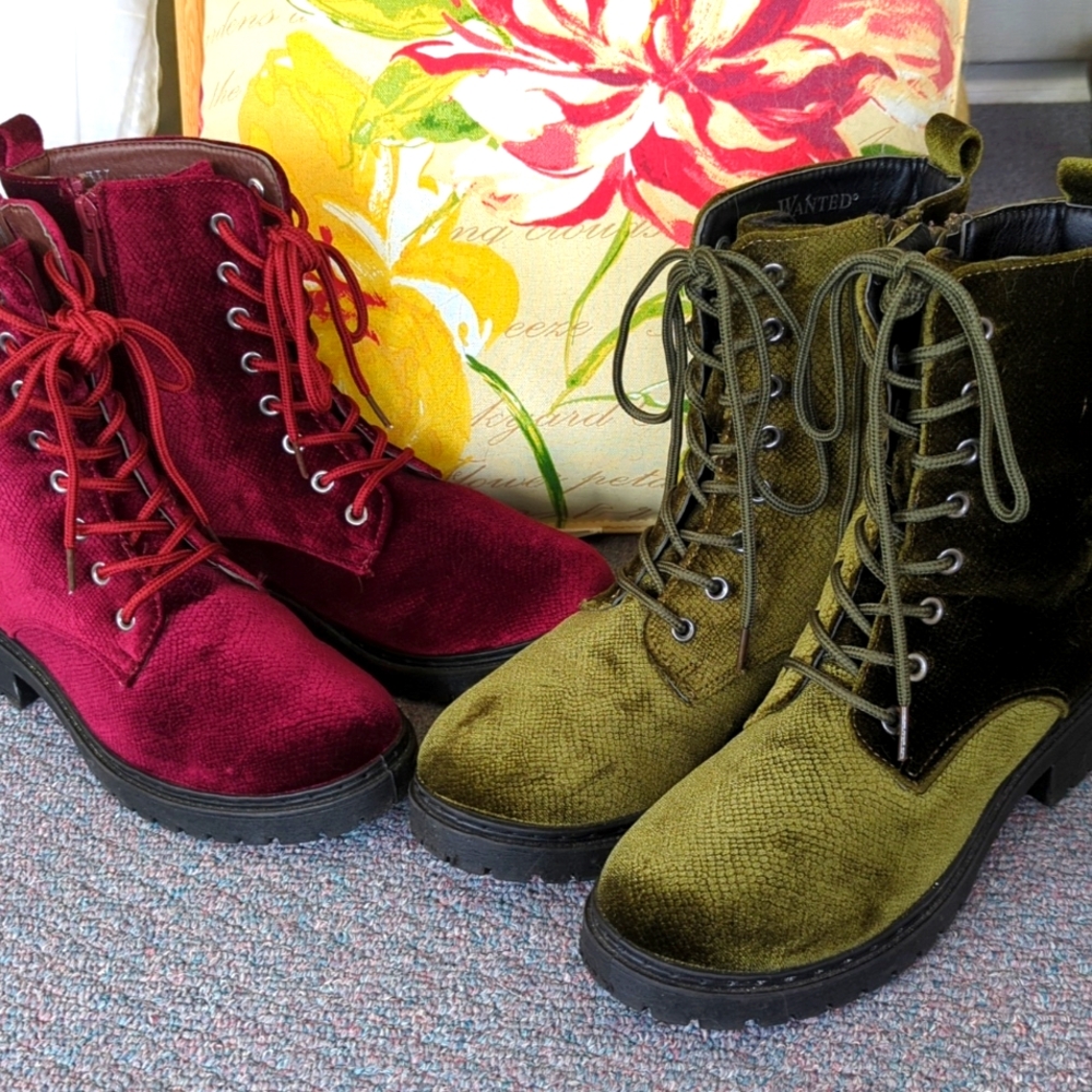 'Wanted' combat boots